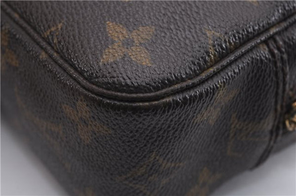 Auth Louis Vuitton Monogram Trousse Toilette 23 Clutch Hand Bag M47524 LV J3243