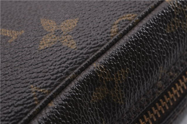 Auth Louis Vuitton Monogram Trousse Toilette 23 Clutch Hand Bag M47524 LV J3243