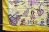 Authentic HERMES Carre 90 Scarf "HELLO DOLLY" Silk Orange Yellow J3253