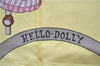 Authentic HERMES Carre 90 Scarf "HELLO DOLLY" Silk Orange Yellow J3253