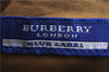 Authentic BURBERRY BLUE LABEL Check Pouch Purse Canvas Leather Beige J3258