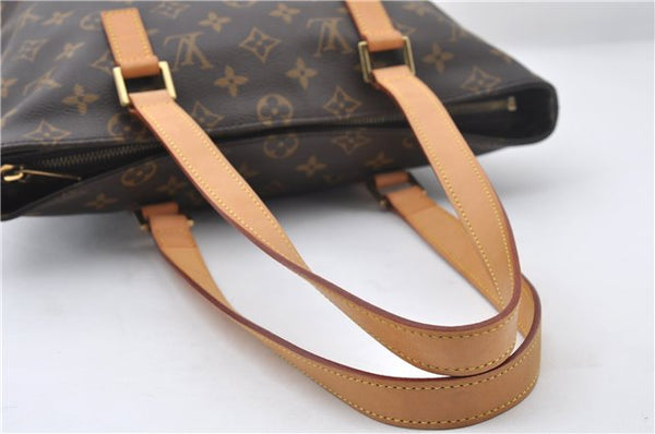 Authentic Louis Vuitton Monogram Cabas Piano Shoulder Tote Bag M51148 Box J3263