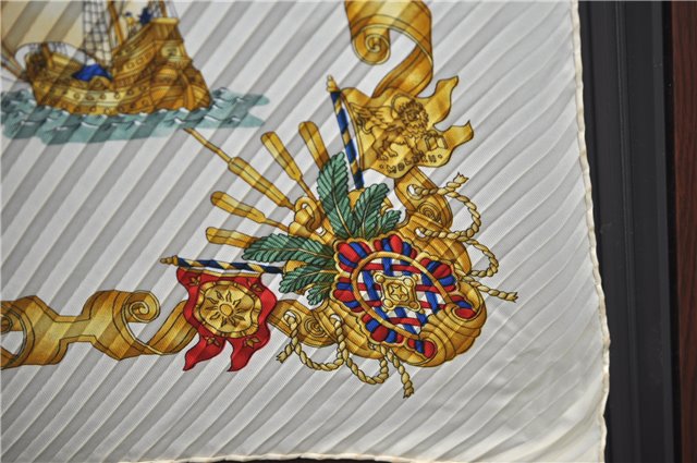 Authentic HERMES Pleats Scarf 