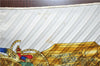 Authentic HERMES Pleats Scarf "VOILES DE LUMIERE" Silk White Box J3276