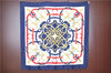 Authentic HERMES Carre 90 Scarf "Eperon d'or" Silk Navy Blue J3324