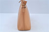 Authentic BURBERRY Vintage Leather Shoulder Hand Bag Purse Beige Orange J3351