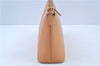 Authentic BURBERRY Vintage Leather Shoulder Hand Bag Purse Beige Orange J3351