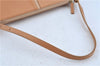 Authentic BURBERRY Vintage Leather Shoulder Hand Bag Purse Beige Orange J3351