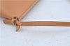 Authentic BURBERRY Vintage Leather Shoulder Hand Bag Purse Beige Orange J3351