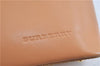 Authentic BURBERRY Vintage Leather Shoulder Hand Bag Purse Beige Orange J3351