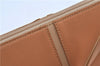 Authentic BURBERRY Vintage Leather Shoulder Hand Bag Purse Beige Orange J3351