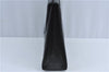 Authentic YVES SAINT LAURENT Hand Bag Purse Leather Black J3377