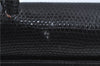 Authentic YVES SAINT LAURENT Hand Bag Purse Leather Black J3377