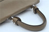 Authentic Salvatore Ferragamo Gancini Leather 2Way Hand Bag Beige Box SF J3394