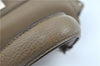 Authentic Salvatore Ferragamo Gancini Leather 2Way Hand Bag Beige Box SF J3394
