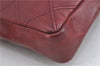 Authentic CHANEL Lamb Skin Bicolore Matelasse CC Logo Waist Body Bag Red J3396