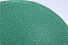 Authentic CHANEL Caviar Skin CC Logo Jewelry Case Purse Green J3445