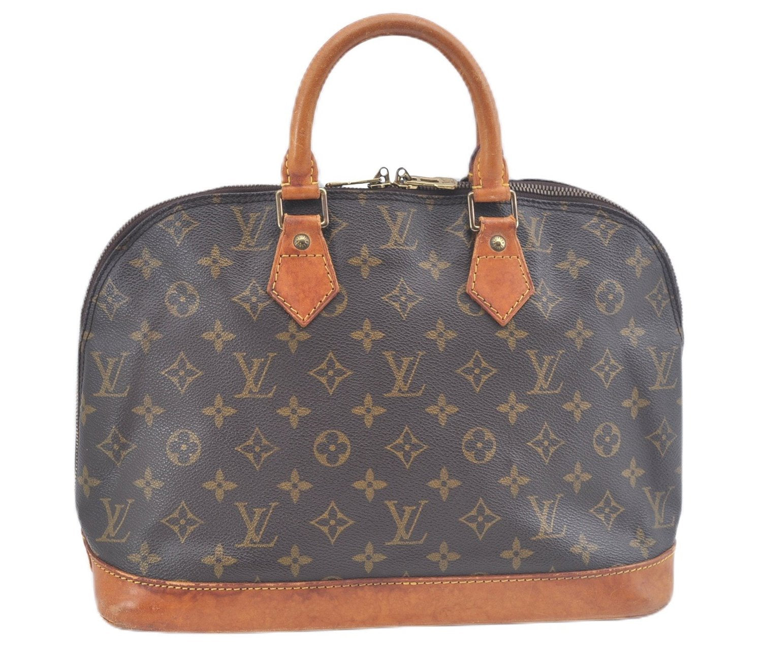 Authentic Louis Vuitton Monogram Alma Hand Bag Purse M51130 LV J3448