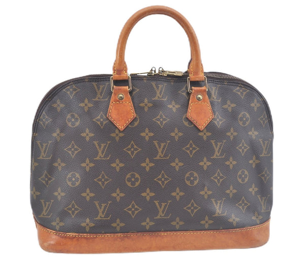 Authentic Louis Vuitton Monogram Alma Hand Bag Purse M51130 LV J3448