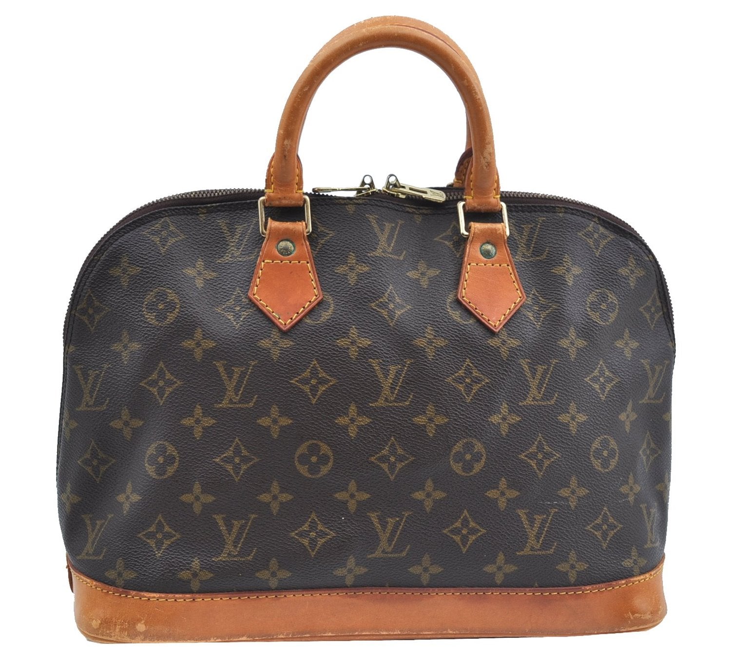Authentic Louis Vuitton Monogram Alma Hand Bag Purse M51130 LV J3460