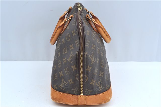 Authentic Louis Vuitton Monogram Alma Hand Bag Purse M51130 LV J3460