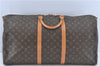 Authentic Louis Vuitton Monogram Keepall Bandouliere 60 M41412 Boston Bag J3486