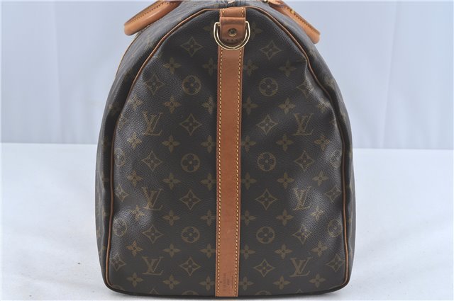 Authentic Louis Vuitton Monogram Keepall Bandouliere 60 M41412 Boston Bag J3486