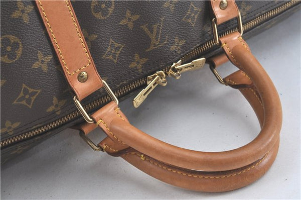 Authentic Louis Vuitton Monogram Keepall Bandouliere 60 M41412 Boston Bag J3486