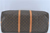 Authentic Louis Vuitton Monogram Keepall Bandouliere 60 M41412 Boston Bag J3486