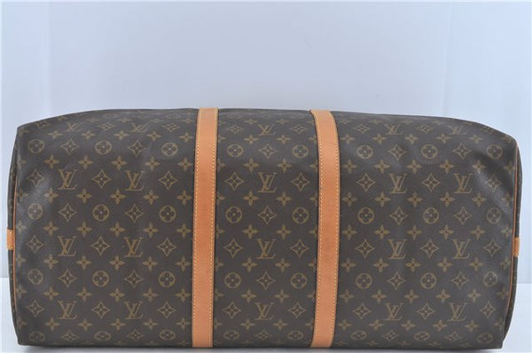 Authentic Louis Vuitton Monogram Keepall Bandouliere 60 M41412 Boston Bag J3486