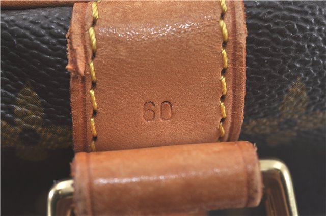 Authentic Louis Vuitton Monogram Keepall Bandouliere 60 M41412 Boston Bag J3486