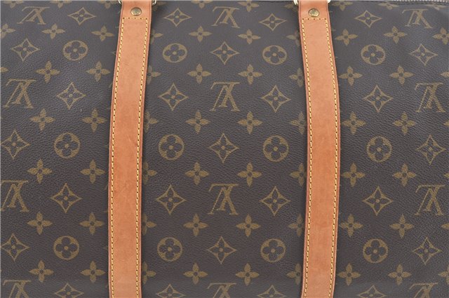 Authentic Louis Vuitton Monogram Keepall Bandouliere 60 M41412 Boston Bag J3486