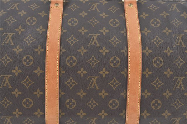 Authentic Louis Vuitton Monogram Keepall Bandouliere 60 M41412 Boston Bag J3486