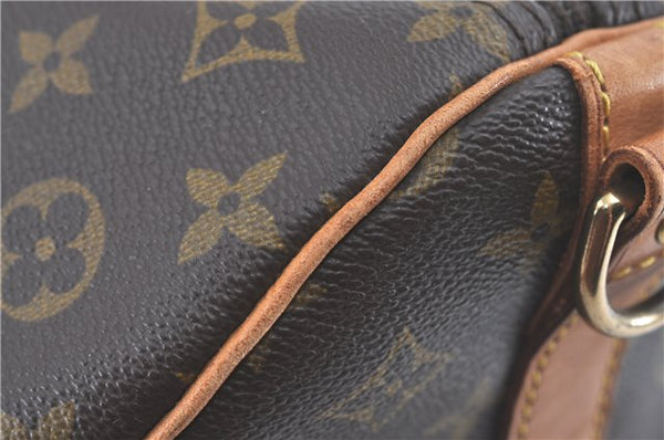 Authentic Louis Vuitton Monogram Keepall Bandouliere 60 M41412 Boston Bag J3486