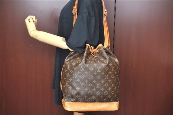 Authentic Louis Vuitton Monogram Noe Shoulder Bag M42224 LV J3494