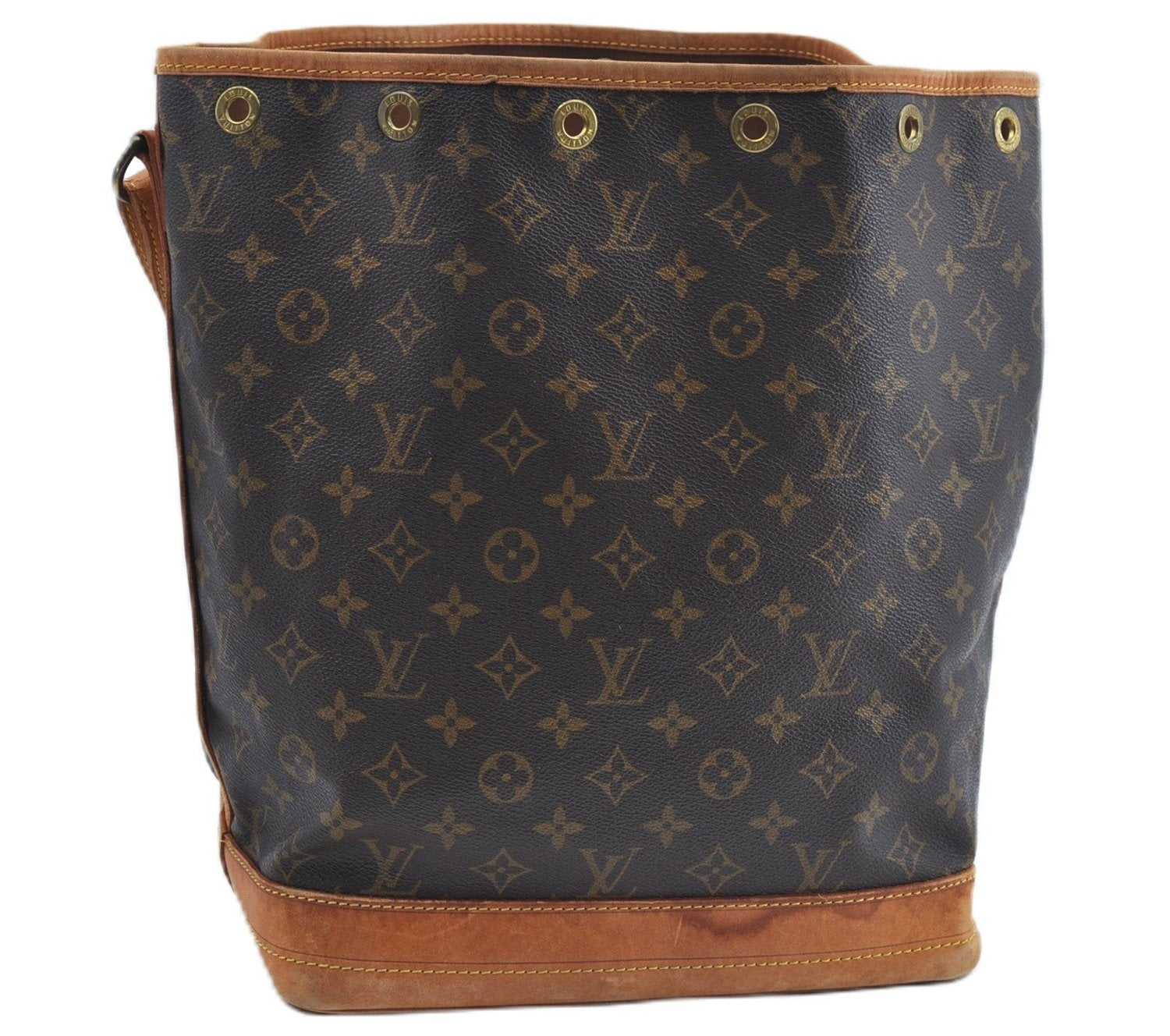 Authentic Louis Vuitton Monogram Noe Shoulder Bag M42224 LV Junk J3495