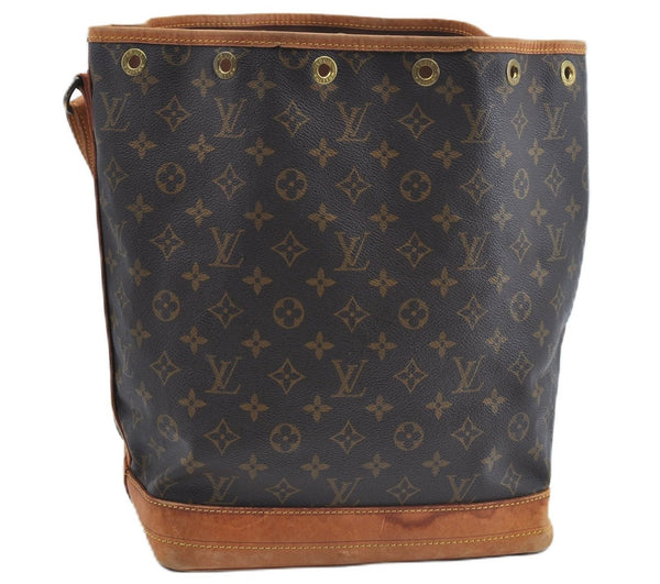 Authentic Louis Vuitton Monogram Noe Shoulder Bag M42224 LV Junk J3495