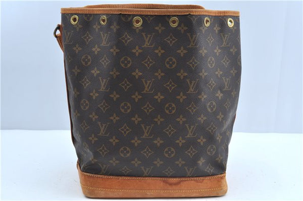 Authentic Louis Vuitton Monogram Noe Shoulder Bag M42224 LV Junk J3495