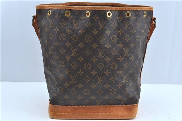 Authentic Louis Vuitton Monogram Noe Shoulder Bag M42224 LV Junk J3495