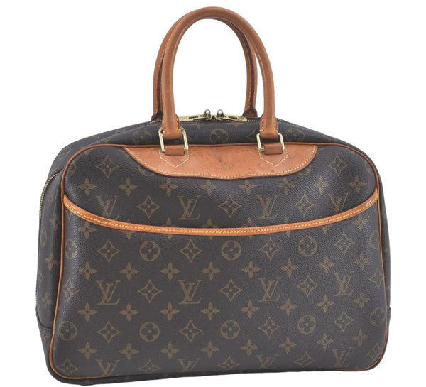 Authentic Louis Vuitton Monogram Deauville Hand Bag M47270 LV J3502