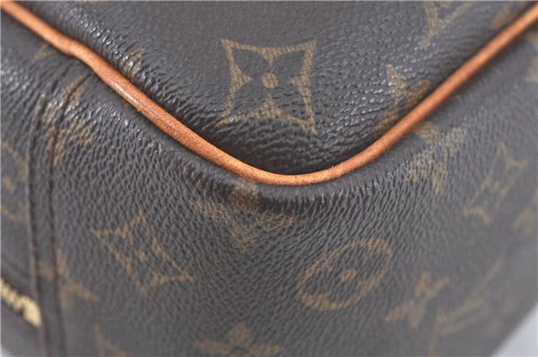 Authentic Louis Vuitton Monogram Deauville Hand Bag M47270 LV J3502