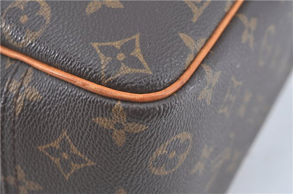 Authentic Louis Vuitton Monogram Deauville Hand Bag M47270 LV J3502