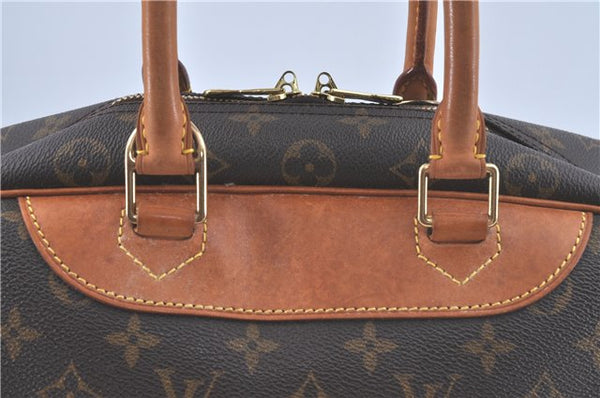Authentic Louis Vuitton Monogram Deauville Hand Bag M47270 LV J3502