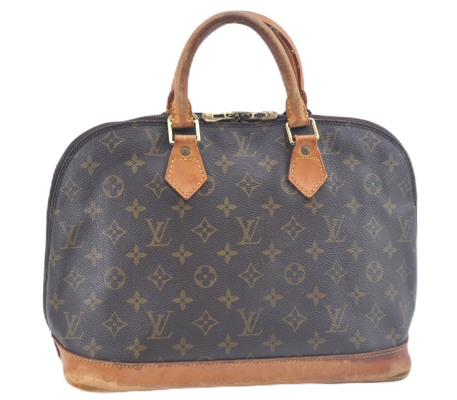 Authentic Louis Vuitton Monogram Alma Hand Bag Purse M51130 LV J3532