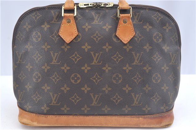 Authentic Louis Vuitton Monogram Alma Hand Bag Purse M51130 LV J3532