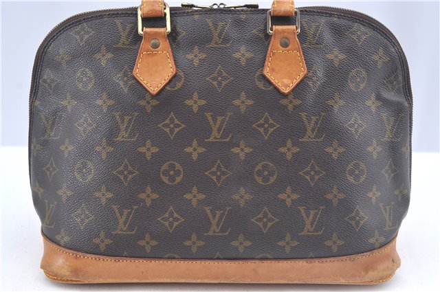 Authentic Louis Vuitton Monogram Alma Hand Bag Purse M51130 LV J3532