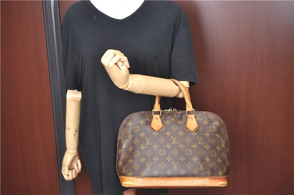 Authentic Louis Vuitton Monogram Alma Hand Bag Purse M51130 LV J3532