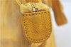 Authentic CHANEL Caviar Skin CC Logo Shoulder Tote Bag Yellow J3554