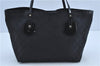 Authentic GUCCI Shoulder Tote Bag GG Canvas Leather 211976 Black J3565