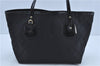 Authentic GUCCI Shoulder Tote Bag GG Canvas Leather 211976 Black J3565
